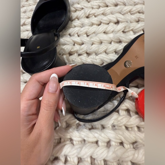 NEW ZARA limited edition Black and Gold Women's Loafers-Sandals size 38/7,5 us - Picture 16 of 17